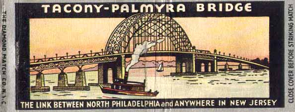 tacony-palmyra bridge matchcover